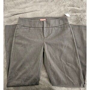 Women's Black Textured Fitted Stretch Pants/Trousers By Elle Sz. 2